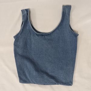 NWT BAGGU Medium Baggu Tote In Light Denim 100% Cotton Denim